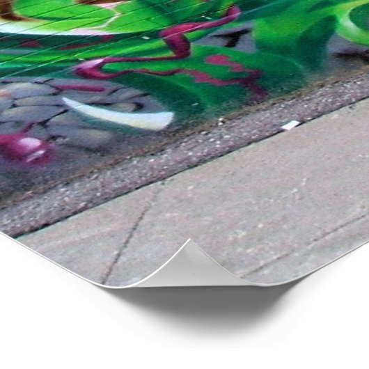 Montreal Graffiti Poster (Ecke)