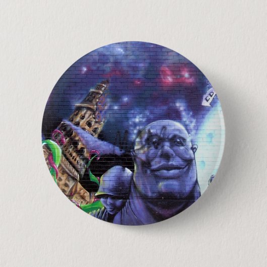 Montreal-Graffiti-Rucksack-Knopf Button (Vorderseite)