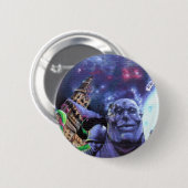 Montreal-Graffiti-Rucksack-Knopf Button (Vorne & Hinten)