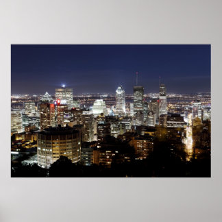 Montreal in der Nacht Poster