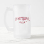 Montreal ist Hockey 16oz Mattiert Glass Tasse (Links)