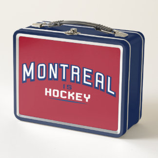 Montreal ist Hockey - Red & Blue Lunch Box