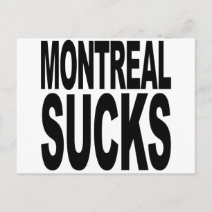 Montreal ist scheiße postkarte