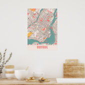 Montreal - Kanada Chalk City Map Poster (Küche)