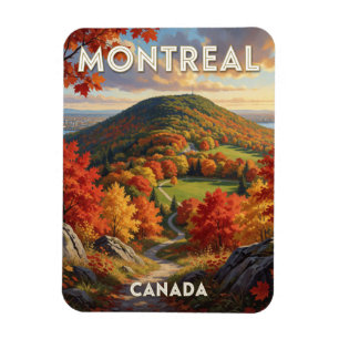 Montreal Kanada Herbst-Ahorn-Szene Magnet