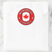 Montreal Kanada Ovaler Aufkleber (Tasche)