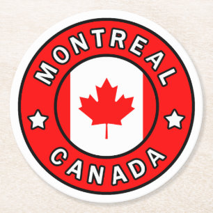 Montreal Kanada Runder Pappuntersetzer
