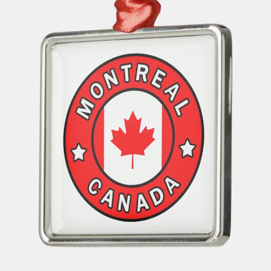 Montreal Kanada Silbernes Ornament (Links)