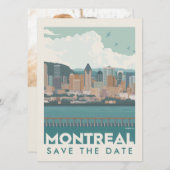 Montreal, Kanada | Skyline | Save The Date (Vorne/Hinten)