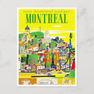 Montreal Kanada Vintage-Reisepostkarte Postkarte