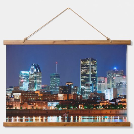 Montreal Kanada Wandteppich Mit Holzrahmen (Vorne)