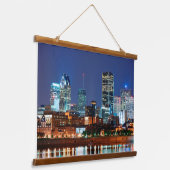 Montreal Kanada Wandteppich Mit Holzrahmen (Gewinkelt)