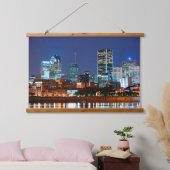 Montreal Kanada Wandteppich Mit Holzrahmen (Schlafzimmer)