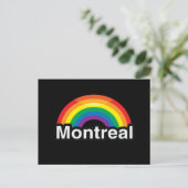 MONTREAL LGBT PRIDE RAINBOW POSTKARTE (Stehend Vorderseite)