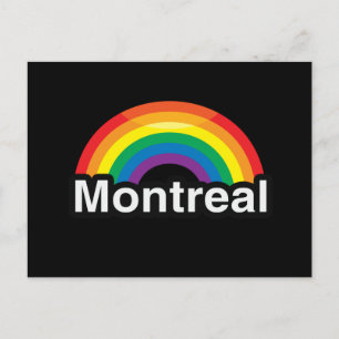 MONTREAL LGBT PRIDE RAINBOW POSTKARTE