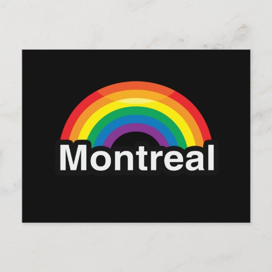 MONTREAL LGBT PRIDE RAINBOW POSTKARTE (Vorderseite)