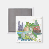 Montreal Magnet (Vorderseite/Rückseite)