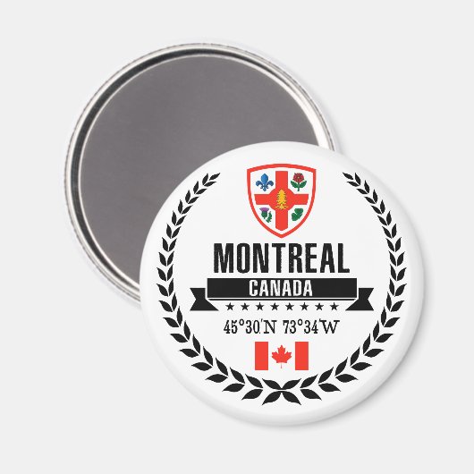 Montreal Magnet (Vorderseite/Rückseite)