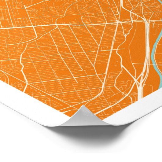 Montreal Map Poster (Ecke)