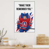 Montreal Metros Hockey Motivation Poster (Küche)