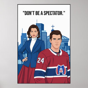 Montreal Metros Hockeyspieler-Motivationskunst Poster