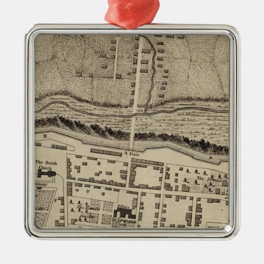 Montreal oder Ville Marie Ornament Aus Metall (Vorne)