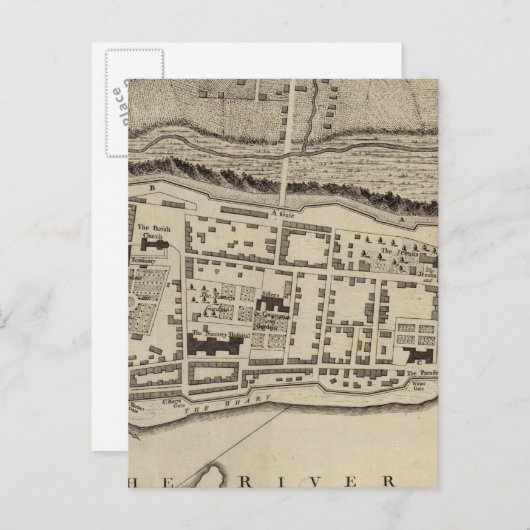 Montreal oder Ville Marie Postkarte (Vorne/Hinten)