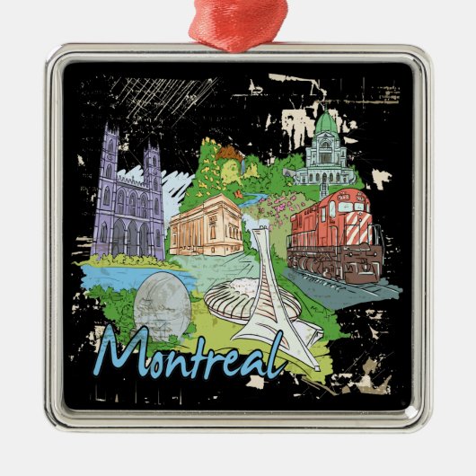 Montreal Ornament Aus Metall (Vorne)