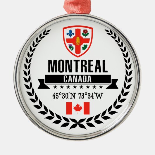 Montreal Ornament Aus Metall (Vorne)