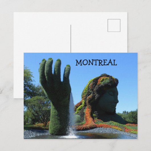 MONTREAL POSTCARD POSTKARTE (Vorne/Hinten)