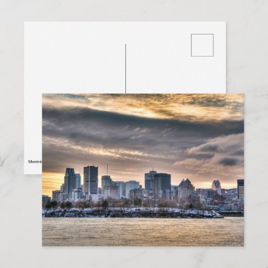Montréal Postkarte (Vorne/Hinten)