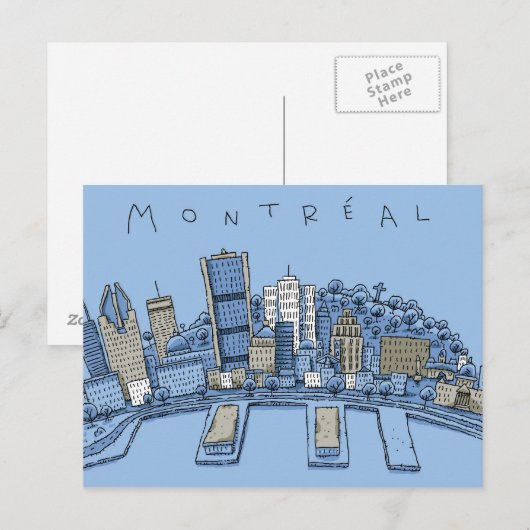 Montreal Postkarte (Vorne/Hinten)