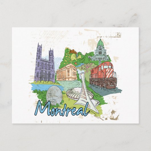 Montreal Postkarte (Vorderseite)