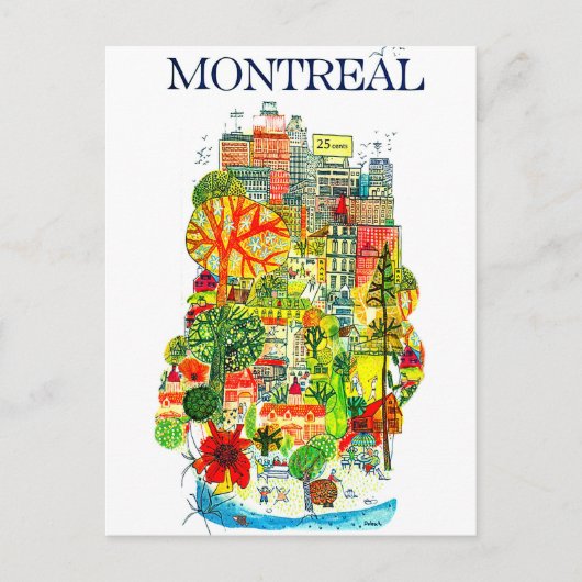 Montreal Postkarte (Vorderseite)
