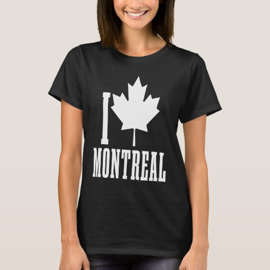 Montreal Quebec Canada Maple Leaf Red Canadian Fla T-Shirt (Vorderseite)
