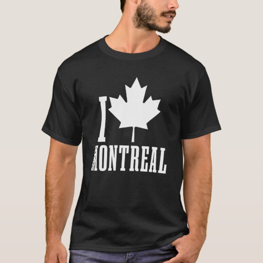 Montreal Quebec Canada Maple Leaf Red Canadian Fla T-Shirt (Vorderseite)