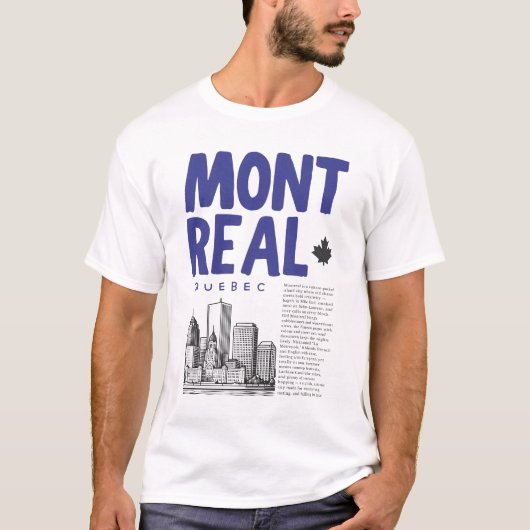 Montreal Quebec Canada skyline  T-Shirt (Vorderseite)