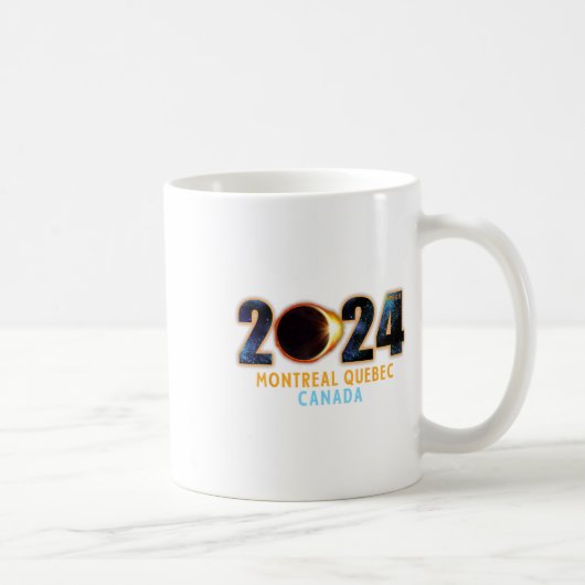 Montreal Quebec Canada Total Solar Eclipse 2024 Kaffeetasse (Rechts)