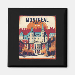 Montreal Quebec Kanada 1950er Jahre Vintage Reise Magnet