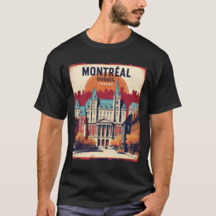 Montreal Quebec Kanada 1950er Jahre Vintage Reise T-Shirt