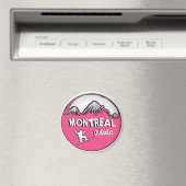 Montreal Quebec Kanada rosa Snowboardmagnet Magnet (In Situ (Geschirrspüler))