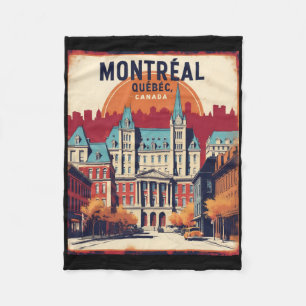Montreal Quebec Kanada Vintage Travel Touris 1950 Fleecedecke