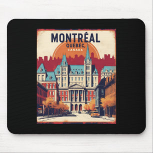 Montreal Quebec Kanada Vintage Travel Touris 1950 Mousepad