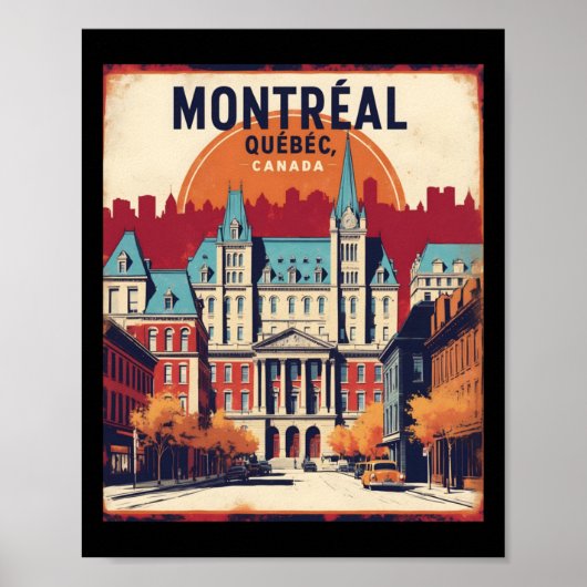 Montreal Quebec Kanada Vintage Travel Touris 1950 Poster (Vorne)