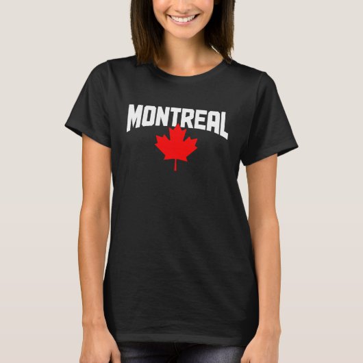 Montreal Quebec Maple Leaf Canada Canadian Flag Pr T-Shirt (Vorderseite)