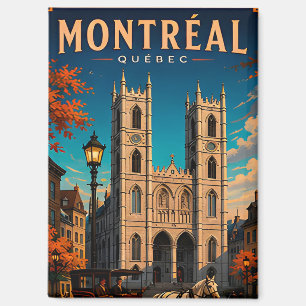 ⛪ Montreal Quebec Reise Retro 🇨🇦 Magnet