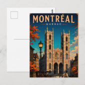 ⛪ Montreal Quebec Reise Retro 🇨🇦 Postkarte (Vorne/Hinten)