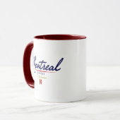 Montreal-Skript Tasse (Vorderseite Links)