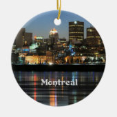 Montreal Skyline - Frohe Weihnachten Keramik Ornament (Vorne)