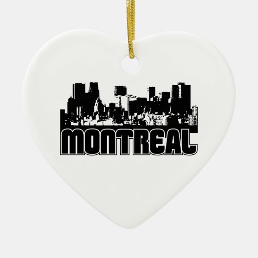 Montreal-Skyline Keramikornament (Vorne)
